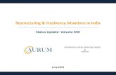 Restructuring & Insolvency Situations in India Deck- June 2019.pdf · Partners LLP (Aurum) and Integrated Capital Services Ltd (ICSL) and cannot be published or disclosed in part