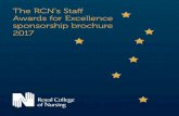 The RCN’s Staff Awards for Excellence sponsorship brochure ... · The RCN’s Sta Awards for Excellence sponsorship brochure 2017 Members’ Award for Outstanding Customer Service