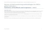 Review of draft monitoring methodologies for SDG 6 …...2017/02/05  · Feedback and responses Key feedback received Source Response and rationale 1 PART 1 of review What feedback