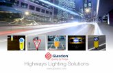 Highways Lighting Solutions - Glasdon UK Limited · Lighting the Diagram 606 signface on a . Roundabout chevron installation is a legal requirement. Sublite Lumino LED Uplighter is