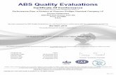 ABS Quality Evaluations Certification PP.pdfISO 9001:2015 . The Quality Management System is applicable to: The Manufacture of Polyethylene Pipe and Tubing . The validity of this certificate
