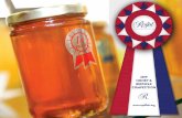 2019 RAWF Honey & Beeswax Competition · Newfoundland & Labrador Dept. of Natural Resources Nova Scotia Beekeepers’ Association Ontario Beekeepers’ Association PEI Beekeepers’