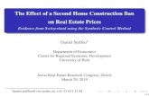 The Effect of a Second Home Construction Ban on Real Estate …... · 2019-04-08 · on Real Estate Prices Evidence from Switzerland using the Synthetic Control Method Daniel Steffen1