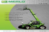 P38.10 Turbofarmer Telehandler Product Brochure · 2016-07-09 · ams-merlo.com p 38.10 ee Ø maximum load capacity: 8,300 lbs Ø maximum lift height: 31’ 8” Ø maximum reach: