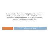 Revisions to the Prevention of Significant Deterioration (PSD) and … · 2016-09-20 · PSD and Title V Permitting 4 The PSD preconstruction permitting program Found at 40 CFR Part