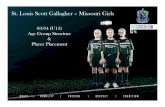 St. Louis Scott Gallagher – Missouri Girls · St. Louis Scott Gallagher – Missouri Girls 03/04 (U11) Age Group Structure & Player Placement !!!
