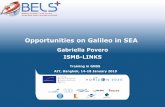 Opportunities on Galileo in SEAdinesh/GNSS_Train... · EU-Asia Collaboration in GNSS Bangkok, 14-19 January 2019 3 2010 2012 2013 2015 2018 •2005 –2007 JEAGAL Project: Train-the-trainer