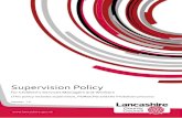 Supervision Policy · 2 Scope of the policy 3 3 Supervision principles 3 4 Frequency of supervision with different categories of worker 6 5 As employers of Social Workers, Lancashire