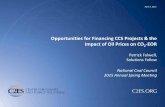 Opportunities for Financing CCS Projects & the Impact of ... · C2ES perspective on CCS 5 •CCS is an essential technology given our global continued reliance on fossil fuel •IPCC,