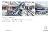 Product brochure Schindler 9300AE escalator · 8 Schindler Escalators Schindler 9300AE 9 Superb performance, global service The Schindler 9300AE escalator is a product with superb