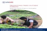 PROMOTING TREES OUTSIDE FORESTS - Climatelinks · 2018-02-26 · In the Hoshangabad landscape, Forest-PLUS developed a program on Trees Outside Forests (TOF). This report documents