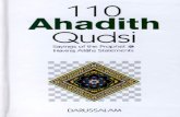 HADITH - WordPress.com · Ahadith Qudsi (Sacred Traditions). Generally Ahadith are traced back to the Prophet r1-'J '41P