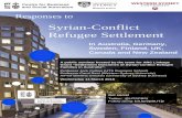 Syrian-Conflict Refugee Settlement...Syrian-Conflict refugees: settlement, employment and education outcomes. She currently serves as the Associate Editor of the European Journal of