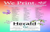 We Print. · • Flyers • Forms • Greeting Cards • Invitations • Labels • Large Format Printing • Letterheads • Logo Design • Magnets • Menus • Newsletters •