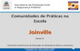 Apresentação do PowerPoint · 2019-10-23 · Comunidades de Práticas na Escola Joinville Painel IV I Seminário Catarinense de Educação em Redução de Riscos e Desastres Rua