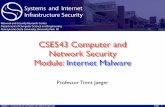 CSE543 Computer and Network Security Module: Internet Malwaretrj1/cse543-s15/slides/cse543-internet-malware.p… · Soma/Ultram/Tramadol 20K (2.5%) $1.8M (2.4%) 46K (5.5%) $4.1M (4.8%)