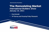 The Remodeling Market - Builders' Show · 2011-01-07 · San Diego County, California 596,414 61.6% 566,628 56.6% 3,425 5,742 Miami-Dade County, Florida 482,841 55.2% 345,837 60.0%