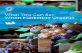 What You Can Say When Marketing Organic...UK-VARSS_2018_Report__2019__FINAL_v2.pdf - for further information contact marketing@soilassociation.org 177.Soil Association Organic Standards,