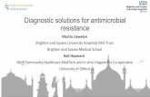 Diagnostic solutions for antimicrobial resistancebsac.org.uk/wp-content/uploads/2017/07/BSAC-SC2018-Day2-Martin… · • Antibiotic resistance - a global, urgent threat to human