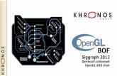 OpenGL BOF Agenda - Khronos Group · 2014-04-08 · Nexus 7 Android Tablet 2012 PC NVIDIA GeForce GTX 680 Kepler GK104 Triangles / sec (millions) 1 103 (x103) 1800 (x1800) Pixel Fragments