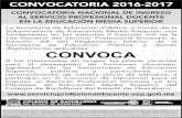 convocatoria 2016-2017 - cobaq.edu.mx · CONVOCATORIA 2016-2017 CONVOCATORIA NACIONAL DE INGRESO AL SERVICIO PROFESIONAL DOCENTE EN LA EDUCACIÓN MEDIA SUPERIOR La Secretaría de