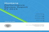 1 Montana Performance Review Report FY 2019 · 2020-02-18 · 1 Montana Performance Review Report FY 2019 Commendations 1 Met Requirements 23 Recommendations 2 Action Required 9 U.S.