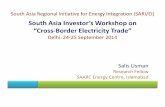 South Asia Investor’s Workshop on “Cross-Border ... · South Asia Regional Initiative for Energy Integration (SARI/EI) South Asia Investor’s Workshop on “Cross-Border Electricity