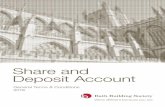 Share and Deposit Account...Share and Deposit Account General Terms & Conditions 2016 Head Office: 15 Queen Square, Bath BA1 2HN. Telephone: 01225 423271 Email: investments@bibs.co.uk