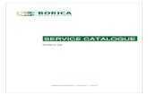 SERVICE CATALOGUE - Начало · 6 B6.02.04.020 Transfer order initiated through SEBRA B6.02.05.010 Summarized results of a bank B6.03 Additional services for BISERA6 B6.03.01.010