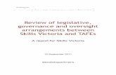 Review of Legislative, Governance and Oversight ... · TAFE oversight ... 4.5. Lessons and insights ..... 21 5. Strengths and weaknesses of oversight arrangements ... pressure in