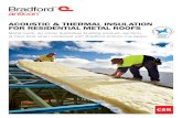 ACouStiC & theRmAl iNSulAtioN FoR ReSiDeNtiAl metAl RooFS The … · cold metal roof sheet. By insulating the metal roof, the temperature of the Anticon foil facing does not get as