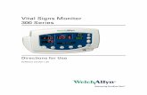 Directions for Use, Vital Signs Monitor 300 Seriesafhcan.org/manuals/Revised Directions for Use - Vital... · 2017-06-22 · pulse rate. All vital-sign measurements are displayed