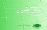 Evaluation of General Budget Support: Synthesis Report · 2016-03-23 · Evaluation of GBS – Synthesis Report (i) Evaluation of General Budget Support SYNTHESIS REPORT Contents