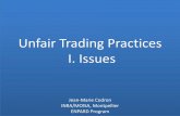 Unfair Trading Practices I. Issues · Fosters trading practices in the marketing of fresh and frozen fruits and vegetables in interstate and foreign commerce. Prohibits unfair and