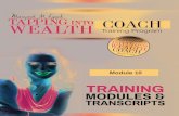 Tapping Into Wealth Coach Training Program TranscriptCoach... · Tapping Into Wealth Coach Training Program Transcript . Module 10: Pathways and Packages . Handout: Packages & Pathways
