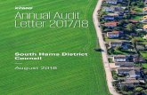 West Devon Annual... · 2018-10-03 · Our audit work was designed to specifically address the following significant risks. Management Override of Controls — In accordance with
