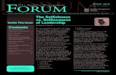 A Peer-Reviewed Publication of the Quality Management ... · Coach’s Corner ..... 19 The Selfishness vs. Selflessness of Leadership ... model differs from the traditional SWOT analysis