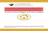 Tenant Landlord Rights & Responsibilities · Tenant Landlord Rights & Responsibilities Required notice from landlord to all prospective tenants who will be renting an apartment unit