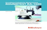 Roundness/Cylindricity Measurement ROUNDTEST …Form Measurement Bulletin No. 2026 Roundness/Cylindricity Measurement A new PC-Compliant Roundness and Cylindrical-Form Measuring Instrument