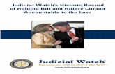 Judicial Watch’s Historic Record of Holding Bill and ... Brochure.pdfABC’s 20/20 news program and was covered by most major news outlets, including ABC, CBS, CNN, Fox News, The