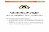 ENGINEERING TECHNICIAN EDUCATION PROGRAMME …bem.org.my/documents/20181/176479/Engineering... · ENGINEERING TECHNICIAN EDUCATION PROGRAMME STANDARD 2020 TABLE OF CONTENTS SECTION