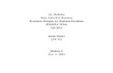 UC Berkeley Economic Analysis for Business Decisions ...kariv/MBA_VI(2014).pdf · UC Berkeley Haas School of Business Economic Analysis for Business Decisions (EWMBA 201A) Fall 2014