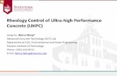 Rheology Control of Ultra -high Performance Concrete (UHPC) · 10/3/2019  · Rheology Control of Ultra -high Performance Concrete (UHPC) Jiang Du, Weina Meng* Advanced Concrete Technology