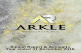 Annual Report & Accounts Year ended 31 December 2018 · 2019-06-26 · 5 Arkle Resources PLC Annual Report and Accounts 2018 Arkle Resources PLC (Formerly Connemara Mining Company