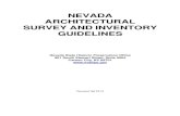 NEVADA ARCHITECTURAL SURVEY AND INVENTORY GUIDELINESshpo.nv.gov/uploads/documents/Archit_Guidelines_2013.pdf · • Local historical societies, Certified Local Governments, and other