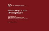 Privacy Law Template - The Alberta First Nations ... resources/Priva… · and departments listed in Schedule A. Definitions 3. The following definitions shall apply for the purpose