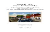 Buncombe County Heritage Development Plan · 2 Buncombe County Heritage Development Plan TABLE OF CONTENTS 1. Brief Summary including… a. Buncombe History Highlights b. Planning