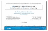 hp-Adaptive Finite Elements and Multi-Target Goal-Oriented ... · First International Workshop on Multiphysics, Multiscale, and Optimization Problems hp-Adaptive Finite Elements and
