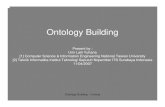 Ontology Building - A Small Note from Long Journey · 2007-04-16 · Ontology Building - Yuhana Ontology Building Present by : ... – Explicit and formal specification of a conceptualization