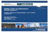 NERC TOP Certification Final Report Certification DL/TOP... · Certification Team ... VEA Personnel ... with the U.S. Department of Energy at Jackass Flats Substation on the Nevada